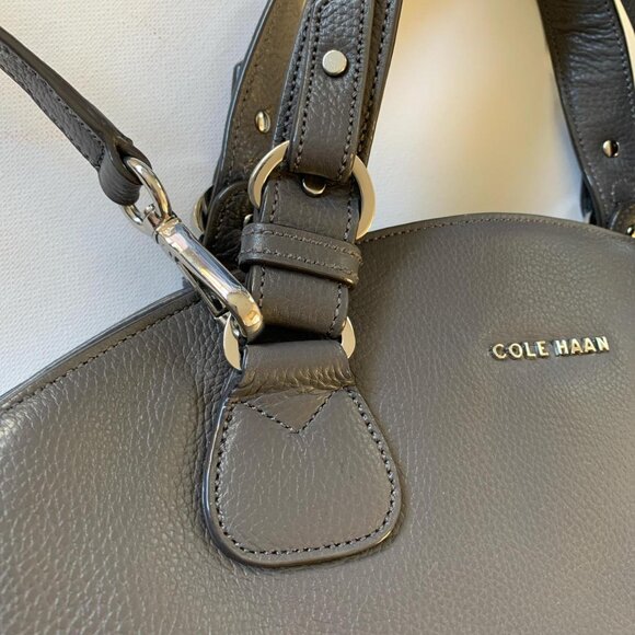 Cole Haan gray leather satchel - Picture 8 of 8